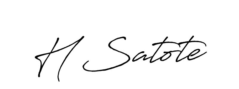 How to make H Satote signature? Antro_Vectra_Bolder is a professional autograph style. Create handwritten signature for H Satote name. H Satote signature style 7 images and pictures png