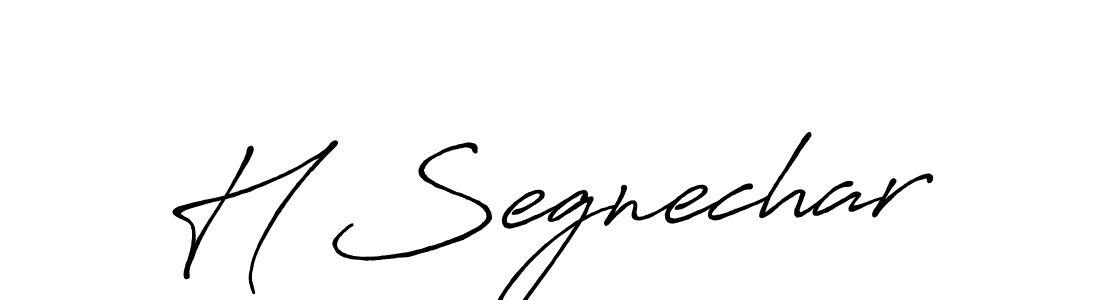 Create a beautiful signature design for name H Segnechar. With this signature (Antro_Vectra_Bolder) fonts, you can make a handwritten signature for free. H Segnechar signature style 7 images and pictures png