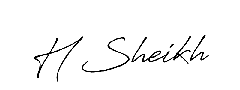 Also You can easily find your signature by using the search form. We will create H Sheikh name handwritten signature images for you free of cost using Antro_Vectra_Bolder sign style. H Sheikh signature style 7 images and pictures png