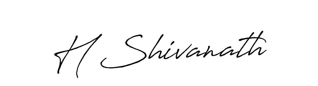 The best way (Antro_Vectra_Bolder) to make a short signature is to pick only two or three words in your name. The name H Shivanath include a total of six letters. For converting this name. H Shivanath signature style 7 images and pictures png
