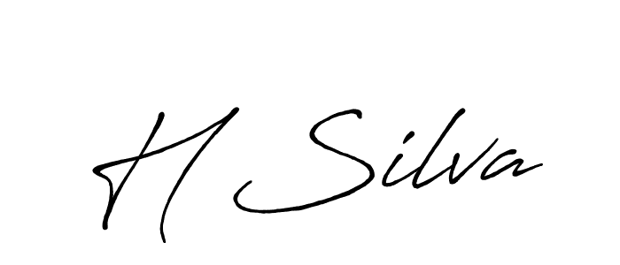 Best and Professional Signature Style for H Silva. Antro_Vectra_Bolder Best Signature Style Collection. H Silva signature style 7 images and pictures png