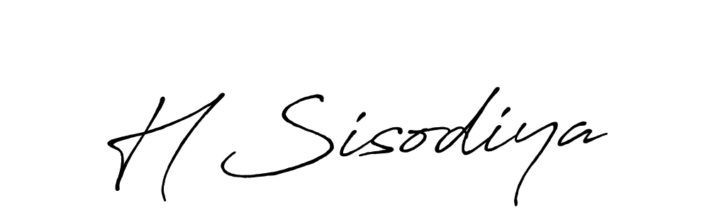 How to Draw H Sisodiya signature style? Antro_Vectra_Bolder is a latest design signature styles for name H Sisodiya. H Sisodiya signature style 7 images and pictures png