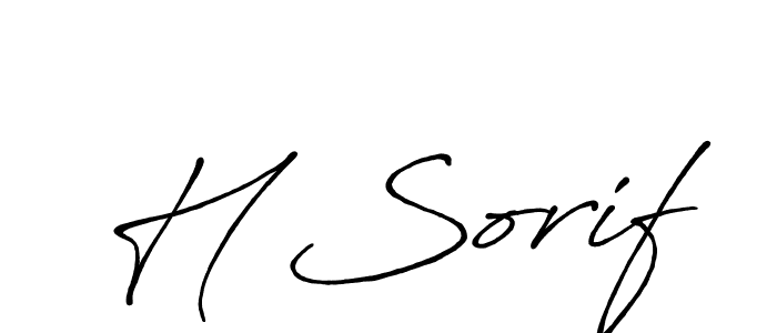 H Sorif stylish signature style. Best Handwritten Sign (Antro_Vectra_Bolder) for my name. Handwritten Signature Collection Ideas for my name H Sorif. H Sorif signature style 7 images and pictures png