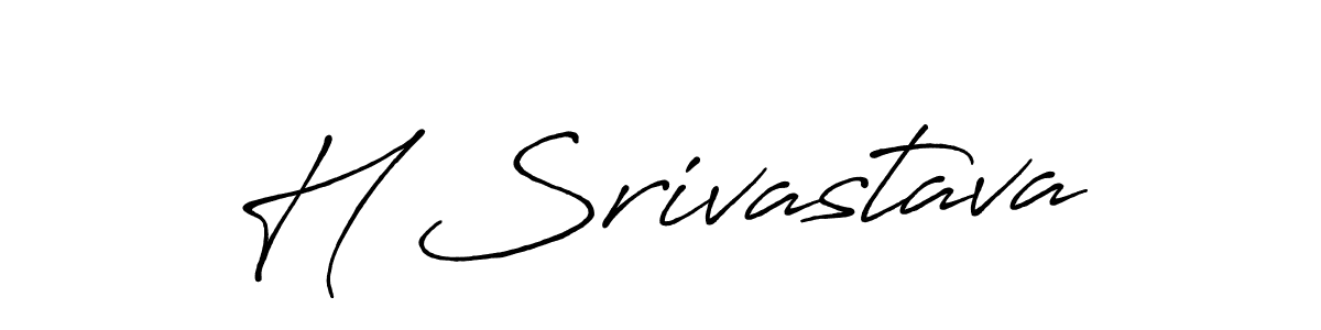 It looks lik you need a new signature style for name H Srivastava. Design unique handwritten (Antro_Vectra_Bolder) signature with our free signature maker in just a few clicks. H Srivastava signature style 7 images and pictures png