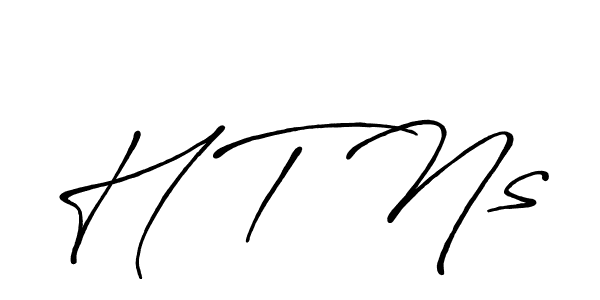 The best way (Antro_Vectra_Bolder) to make a short signature is to pick only two or three words in your name. The name H T Ns include a total of six letters. For converting this name. H T Ns signature style 7 images and pictures png