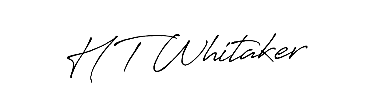 You should practise on your own different ways (Antro_Vectra_Bolder) to write your name (H T Whitaker) in signature. don't let someone else do it for you. H T Whitaker signature style 7 images and pictures png