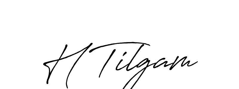 How to make H Tilgam name signature. Use Antro_Vectra_Bolder style for creating short signs online. This is the latest handwritten sign. H Tilgam signature style 7 images and pictures png