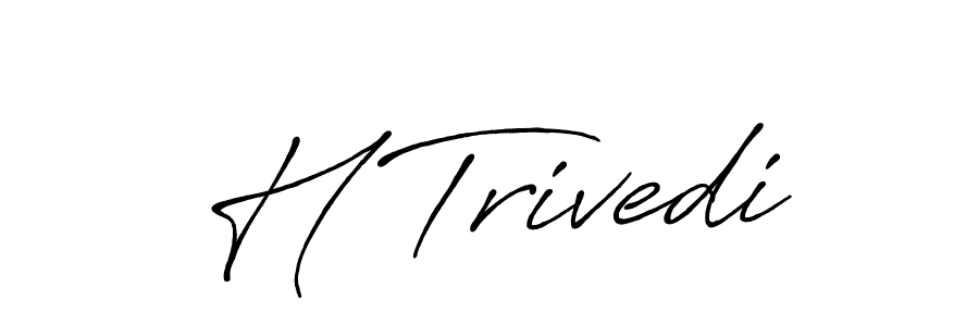 Use a signature maker to create a handwritten signature online. With this signature software, you can design (Antro_Vectra_Bolder) your own signature for name H Trivedi. H Trivedi signature style 7 images and pictures png