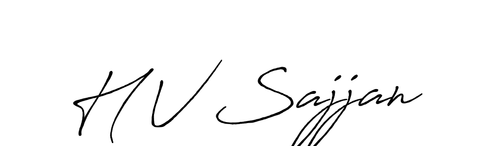 Also You can easily find your signature by using the search form. We will create H V Sajjan name handwritten signature images for you free of cost using Antro_Vectra_Bolder sign style. H V Sajjan signature style 7 images and pictures png