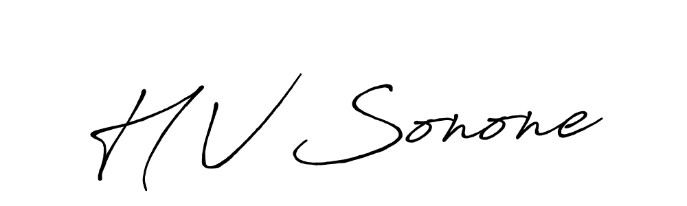 Make a beautiful signature design for name H V Sonone. Use this online signature maker to create a handwritten signature for free. H V Sonone signature style 7 images and pictures png