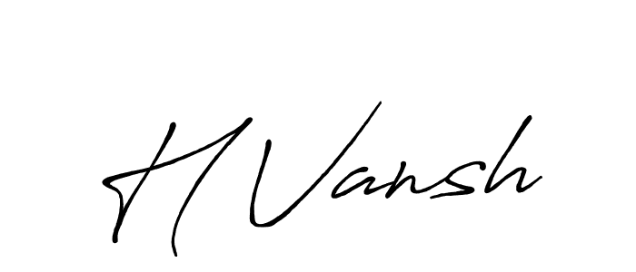 How to Draw H Vansh signature style? Antro_Vectra_Bolder is a latest design signature styles for name H Vansh. H Vansh signature style 7 images and pictures png