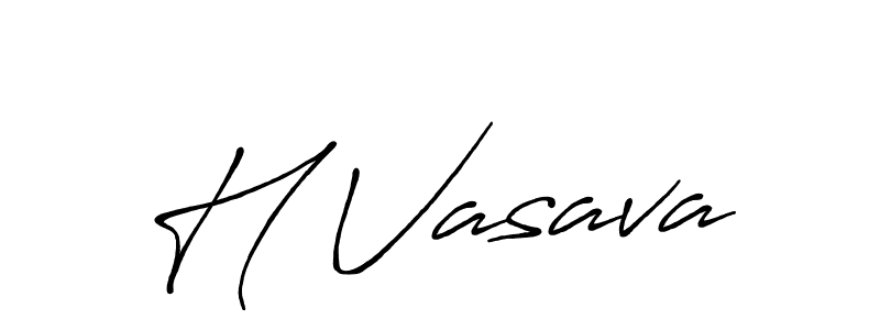 Antro_Vectra_Bolder is a professional signature style that is perfect for those who want to add a touch of class to their signature. It is also a great choice for those who want to make their signature more unique. Get H Vasava name to fancy signature for free. H Vasava signature style 7 images and pictures png