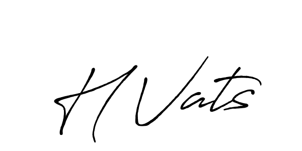 It looks lik you need a new signature style for name H Vats. Design unique handwritten (Antro_Vectra_Bolder) signature with our free signature maker in just a few clicks. H Vats signature style 7 images and pictures png