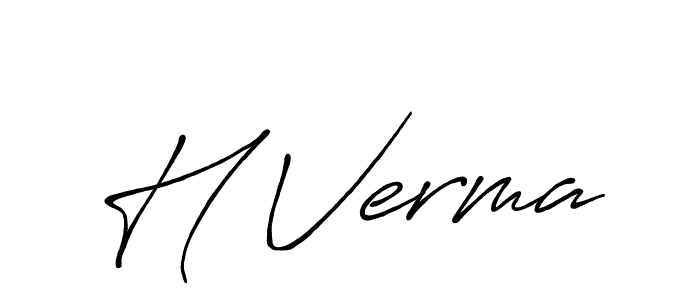 Make a beautiful signature design for name H Verma. Use this online signature maker to create a handwritten signature for free. H Verma signature style 7 images and pictures png