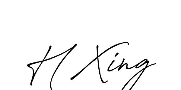 Also we have H Xing name is the best signature style. Create professional handwritten signature collection using Antro_Vectra_Bolder autograph style. H Xing signature style 7 images and pictures png