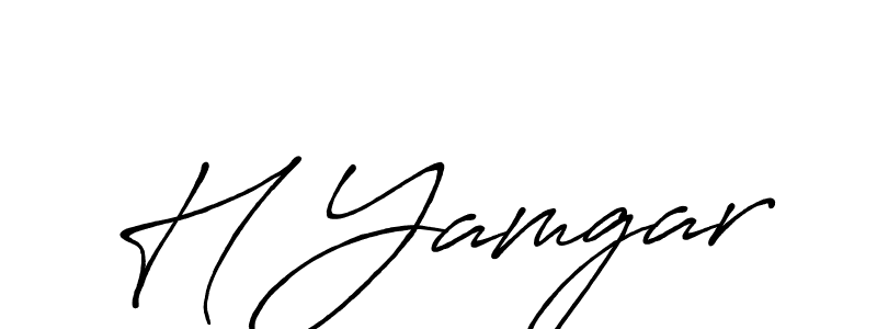 How to make H Yamgar signature? Antro_Vectra_Bolder is a professional autograph style. Create handwritten signature for H Yamgar name. H Yamgar signature style 7 images and pictures png