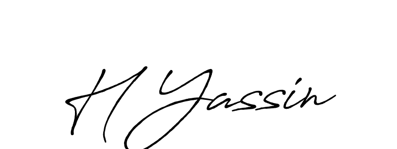 How to make H Yassin signature? Antro_Vectra_Bolder is a professional autograph style. Create handwritten signature for H Yassin name. H Yassin signature style 7 images and pictures png