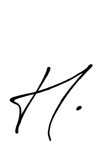 How to make H. name signature. Use Antro_Vectra_Bolder style for creating short signs online. This is the latest handwritten sign. H. signature style 7 images and pictures png