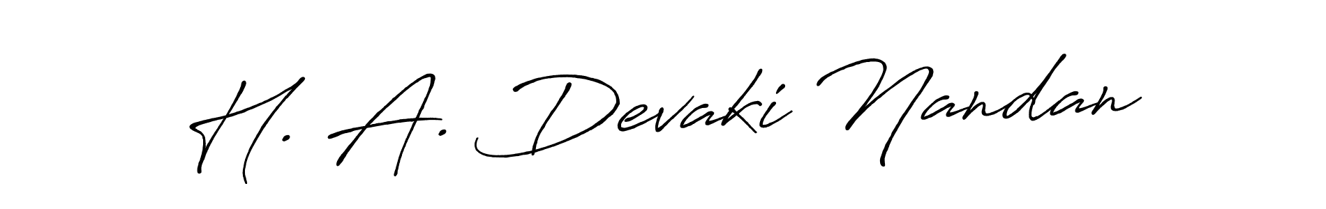 Make a short H. A. Devaki Nandan signature style. Manage your documents anywhere anytime using Antro_Vectra_Bolder. Create and add eSignatures, submit forms, share and send files easily. H. A. Devaki Nandan signature style 7 images and pictures png