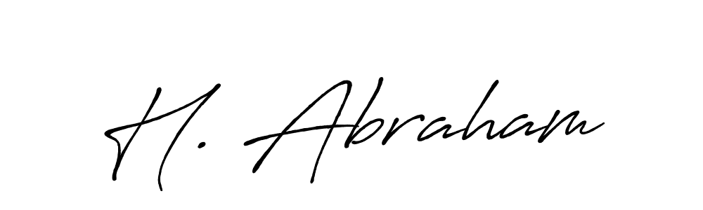 Design your own signature with our free online signature maker. With this signature software, you can create a handwritten (Antro_Vectra_Bolder) signature for name H. Abraham. H. Abraham signature style 7 images and pictures png