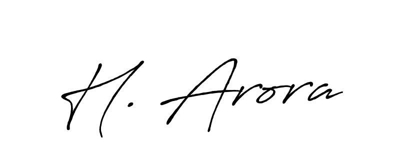 Also You can easily find your signature by using the search form. We will create H. Arora name handwritten signature images for you free of cost using Antro_Vectra_Bolder sign style. H. Arora signature style 7 images and pictures png