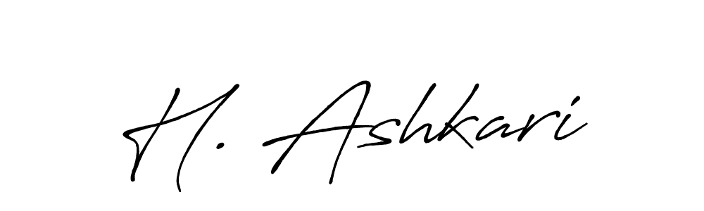 Make a beautiful signature design for name H. Ashkari. With this signature (Antro_Vectra_Bolder) style, you can create a handwritten signature for free. H. Ashkari signature style 7 images and pictures png