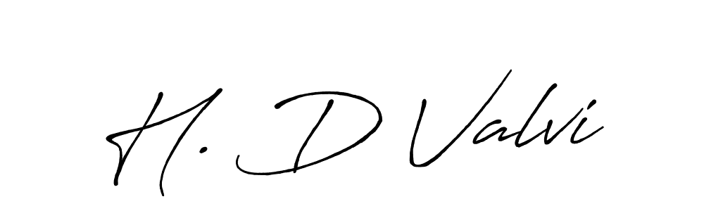 How to make H. D Valvi signature? Antro_Vectra_Bolder is a professional autograph style. Create handwritten signature for H. D Valvi name. H. D Valvi signature style 7 images and pictures png