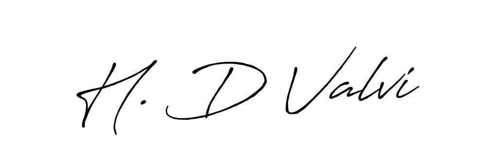 H. D Valvi stylish signature style. Best Handwritten Sign (Antro_Vectra_Bolder) for my name. Handwritten Signature Collection Ideas for my name H. D Valvi. H. D Valvi signature style 7 images and pictures png