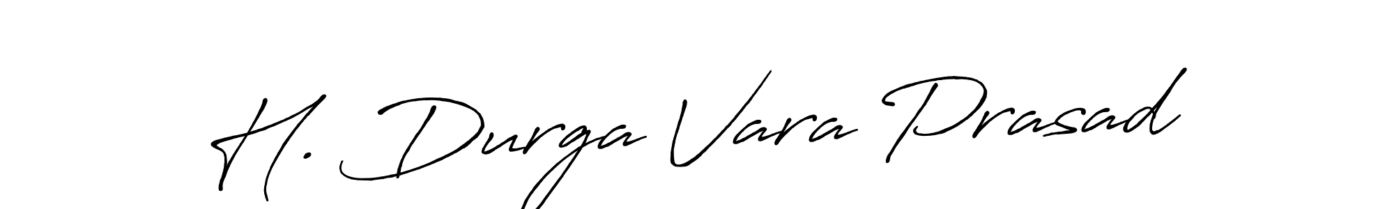 How to make H. Durga Vara Prasad name signature. Use Antro_Vectra_Bolder style for creating short signs online. This is the latest handwritten sign. H. Durga Vara Prasad signature style 7 images and pictures png