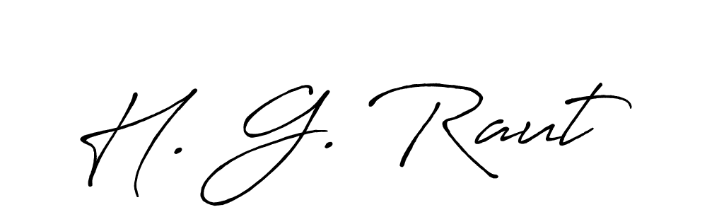 H. G. Raut stylish signature style. Best Handwritten Sign (Antro_Vectra_Bolder) for my name. Handwritten Signature Collection Ideas for my name H. G. Raut. H. G. Raut signature style 7 images and pictures png