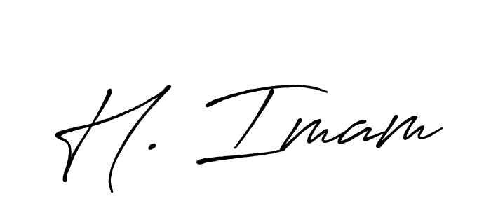 You should practise on your own different ways (Antro_Vectra_Bolder) to write your name (H. Imam) in signature. don't let someone else do it for you. H. Imam signature style 7 images and pictures png