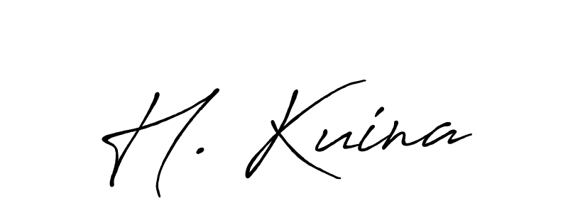 H. Kuina stylish signature style. Best Handwritten Sign (Antro_Vectra_Bolder) for my name. Handwritten Signature Collection Ideas for my name H. Kuina. H. Kuina signature style 7 images and pictures png