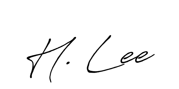 Also You can easily find your signature by using the search form. We will create H. Lee name handwritten signature images for you free of cost using Antro_Vectra_Bolder sign style. H. Lee signature style 7 images and pictures png