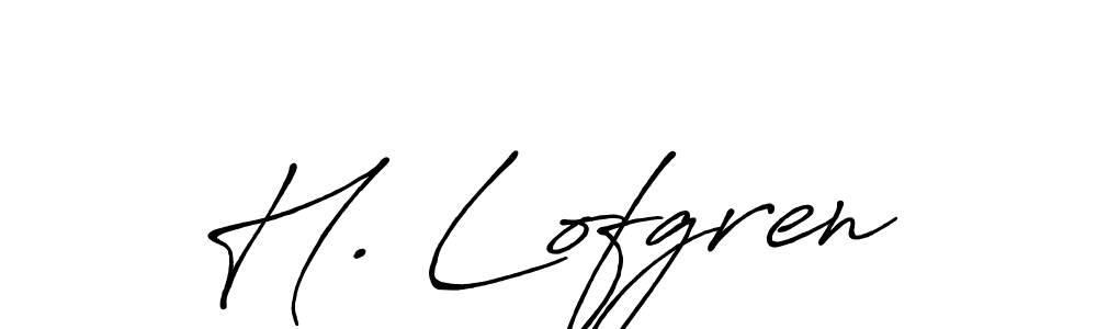 Design your own signature with our free online signature maker. With this signature software, you can create a handwritten (Antro_Vectra_Bolder) signature for name H. Lofgren. H. Lofgren signature style 7 images and pictures png