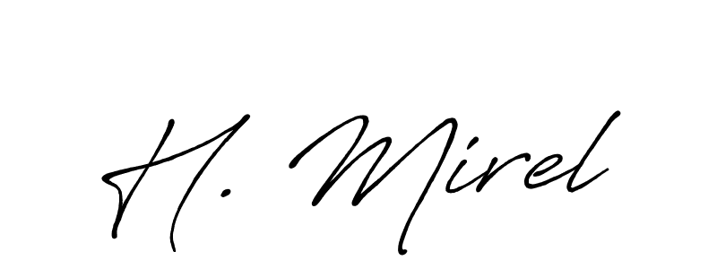 This is the best signature style for the H. Mirel name. Also you like these signature font (Antro_Vectra_Bolder). Mix name signature. H. Mirel signature style 7 images and pictures png