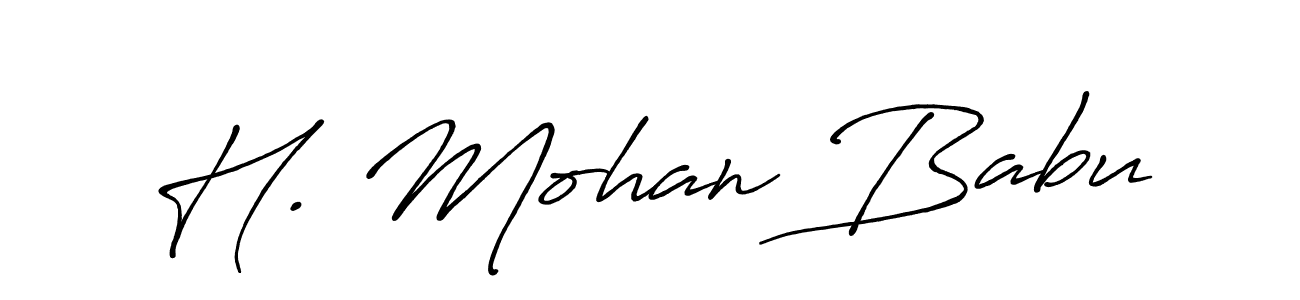 if you are searching for the best signature style for your name H. Mohan Babu. so please give up your signature search. here we have designed multiple signature styles  using Antro_Vectra_Bolder. H. Mohan Babu signature style 7 images and pictures png