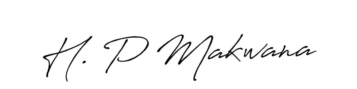 How to make H. P Makwana signature? Antro_Vectra_Bolder is a professional autograph style. Create handwritten signature for H. P Makwana name. H. P Makwana signature style 7 images and pictures png