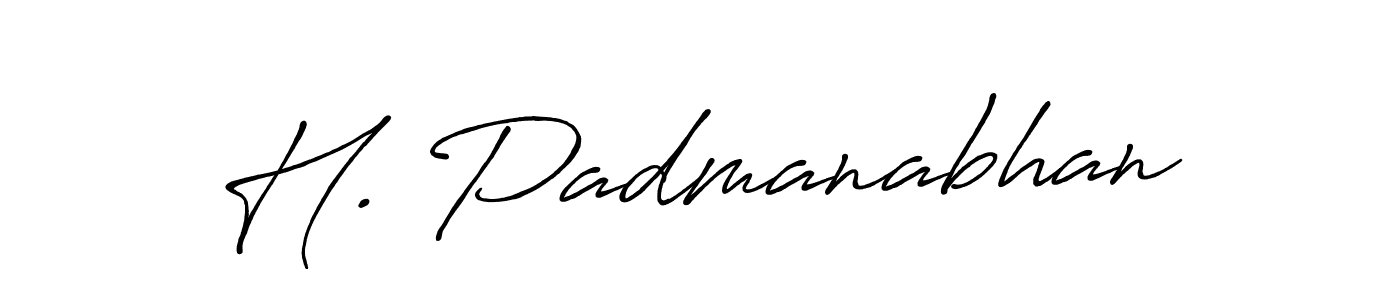 Also You can easily find your signature by using the search form. We will create H. Padmanabhan name handwritten signature images for you free of cost using Antro_Vectra_Bolder sign style. H. Padmanabhan signature style 7 images and pictures png