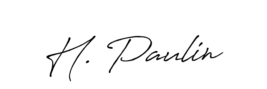 H. Paulin stylish signature style. Best Handwritten Sign (Antro_Vectra_Bolder) for my name. Handwritten Signature Collection Ideas for my name H. Paulin. H. Paulin signature style 7 images and pictures png