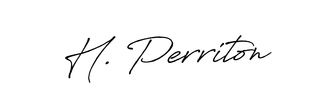 Make a beautiful signature design for name H. Perriton. With this signature (Antro_Vectra_Bolder) style, you can create a handwritten signature for free. H. Perriton signature style 7 images and pictures png