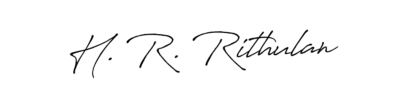 Also we have H. R. Rithulan name is the best signature style. Create professional handwritten signature collection using Antro_Vectra_Bolder autograph style. H. R. Rithulan signature style 7 images and pictures png