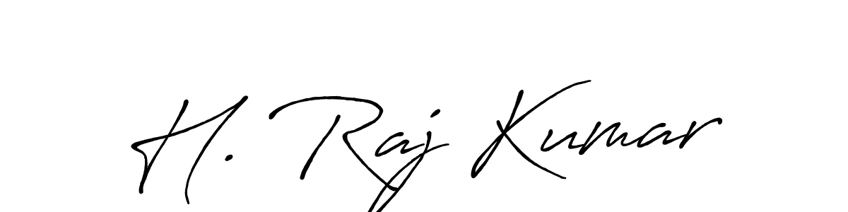 Also You can easily find your signature by using the search form. We will create H. Raj Kumar name handwritten signature images for you free of cost using Antro_Vectra_Bolder sign style. H. Raj Kumar signature style 7 images and pictures png