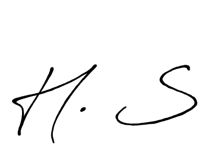 How to make H. S signature? Antro_Vectra_Bolder is a professional autograph style. Create handwritten signature for H. S name. H. S signature style 7 images and pictures png