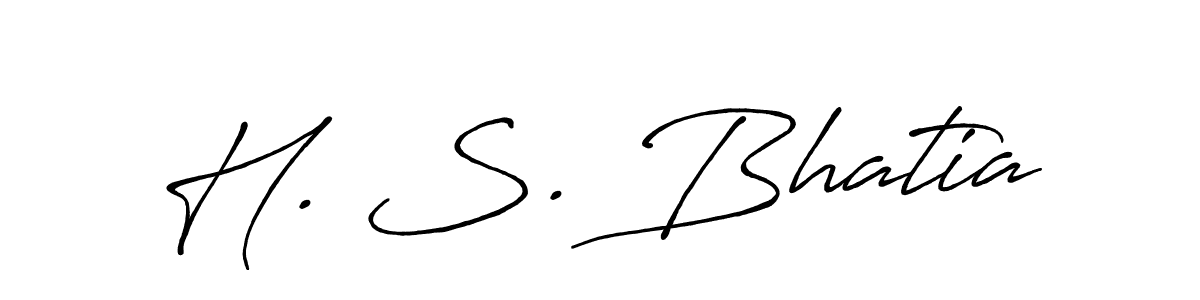 Antro_Vectra_Bolder is a professional signature style that is perfect for those who want to add a touch of class to their signature. It is also a great choice for those who want to make their signature more unique. Get H. S. Bhatia name to fancy signature for free. H. S. Bhatia signature style 7 images and pictures png