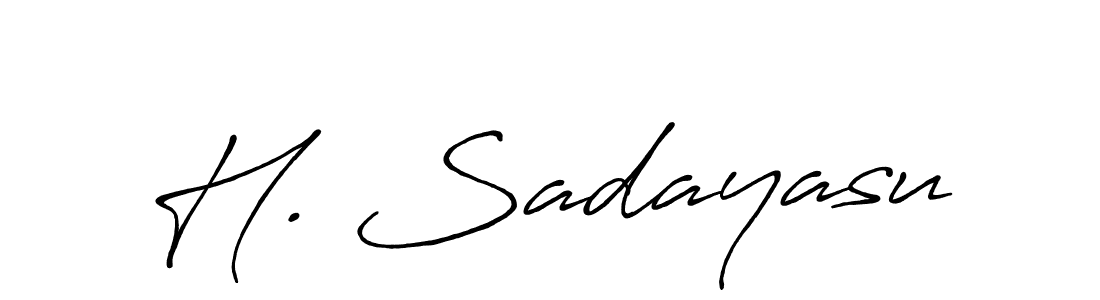 Once you've used our free online signature maker to create your best signature Antro_Vectra_Bolder style, it's time to enjoy all of the benefits that H. Sadayasu name signing documents. H. Sadayasu signature style 7 images and pictures png