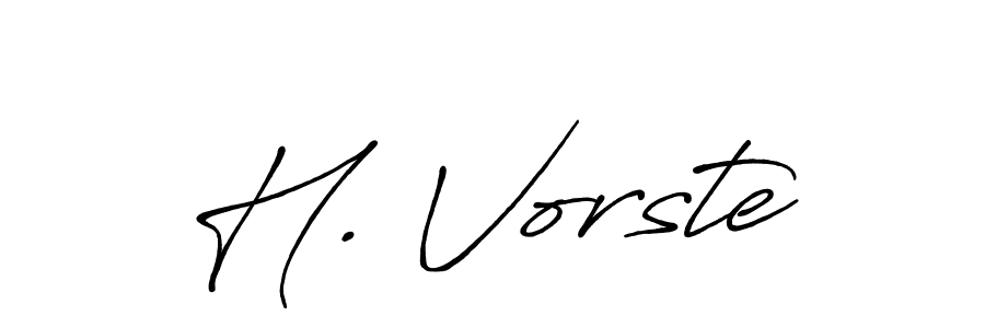 How to make H. Vorste signature? Antro_Vectra_Bolder is a professional autograph style. Create handwritten signature for H. Vorste name. H. Vorste signature style 7 images and pictures png