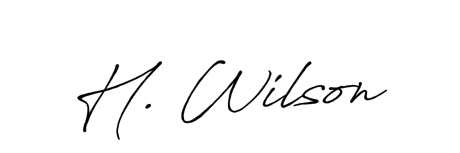 H. Wilson stylish signature style. Best Handwritten Sign (Antro_Vectra_Bolder) for my name. Handwritten Signature Collection Ideas for my name H. Wilson. H. Wilson signature style 7 images and pictures png