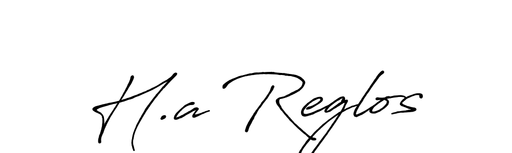 You should practise on your own different ways (Antro_Vectra_Bolder) to write your name (H.a Reglos) in signature. don't let someone else do it for you. H.a Reglos signature style 7 images and pictures png