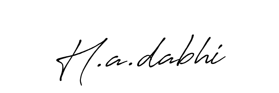 You can use this online signature creator to create a handwritten signature for the name H.a.dabhi. This is the best online autograph maker. H.a.dabhi signature style 7 images and pictures png