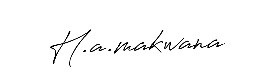 if you are searching for the best signature style for your name H.a.makwana. so please give up your signature search. here we have designed multiple signature styles  using Antro_Vectra_Bolder. H.a.makwana signature style 7 images and pictures png